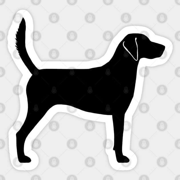 Harrier Dog Breed Silhouette Sticker by Coffee Squirrel